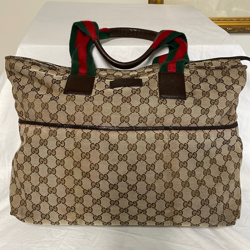 Vintage Gucci logo tote